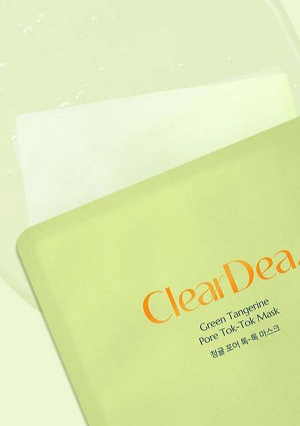 [CLEARDEA] Green Tangerine Pore Tok-Tok Mask (1 Box = 20g x 4 Masks)