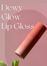 Vely Vely lip glosses on a pink background