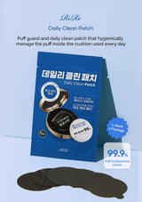 RiRe Daily Clean Patch packaging with black patch on a light blue background