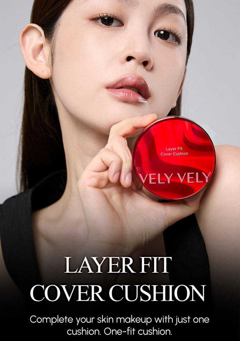VELY VELY Layer Fit Cover Cushion – Korean SPF 50+ Full Cover Base