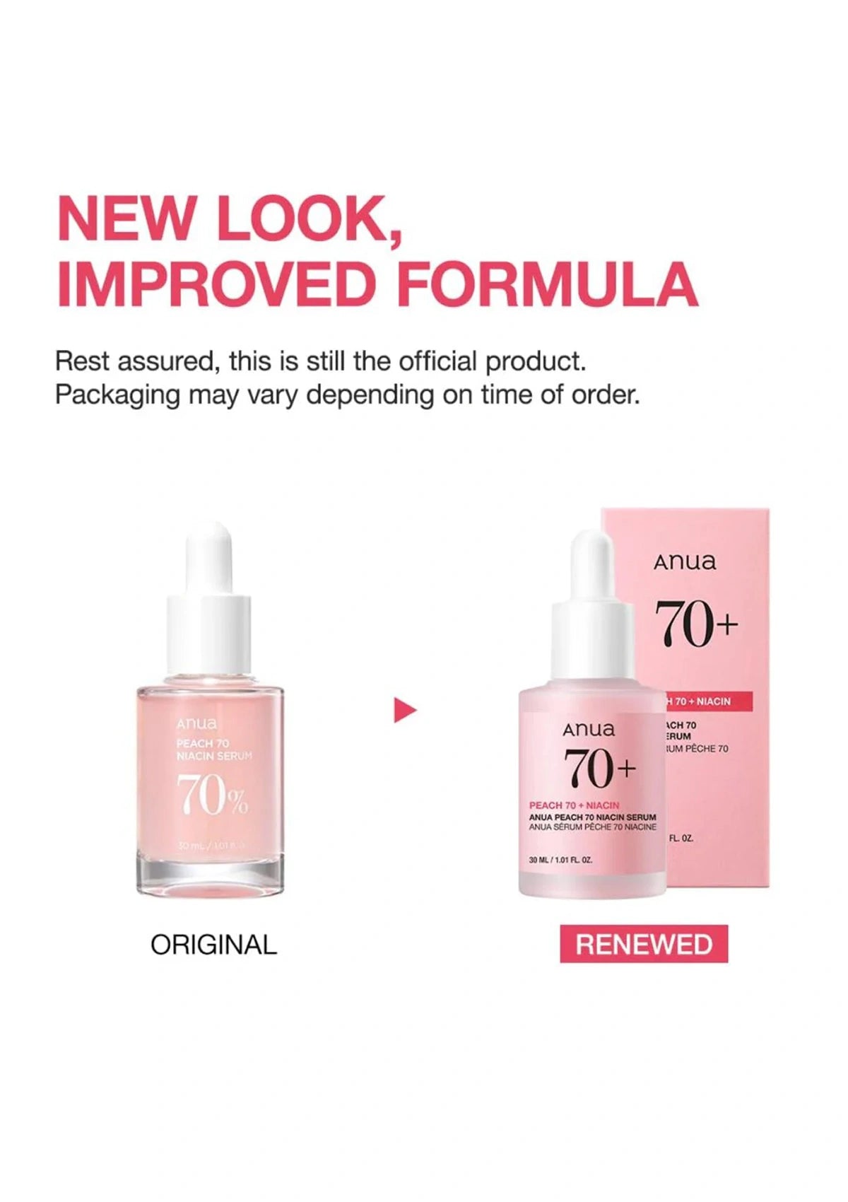 ANUA Peach 70 Niacin Serum – Brightening & Glow SG – COCOMO