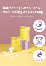 Yting Refresh Y-zone Patch packaging with product and promotional text on a pink background