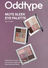 Oddtype Mute Sleek Eye Palette packaging on a purple background