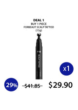 F8 Scalp Tattoo product with promotional text on a white background