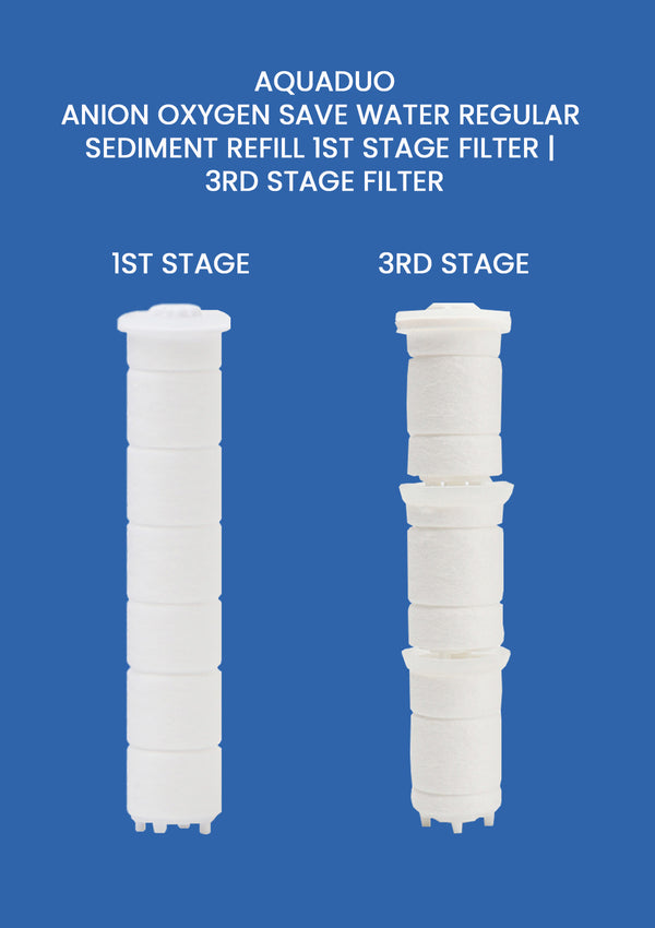 [AQUADUO]  Anion Oxygen Save Water Regular Sediment Refill 1st Stage Filter | 3rd Stage Filter