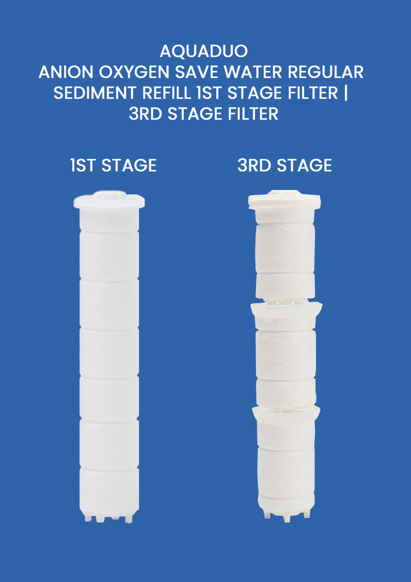 [AQUADUO]  Anion Oxygen Save Water Regular Sediment Refill 1st Stage Filter | 3rd Stage Filter