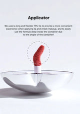 Applicator with TPU tip on a white background, text describing its use.