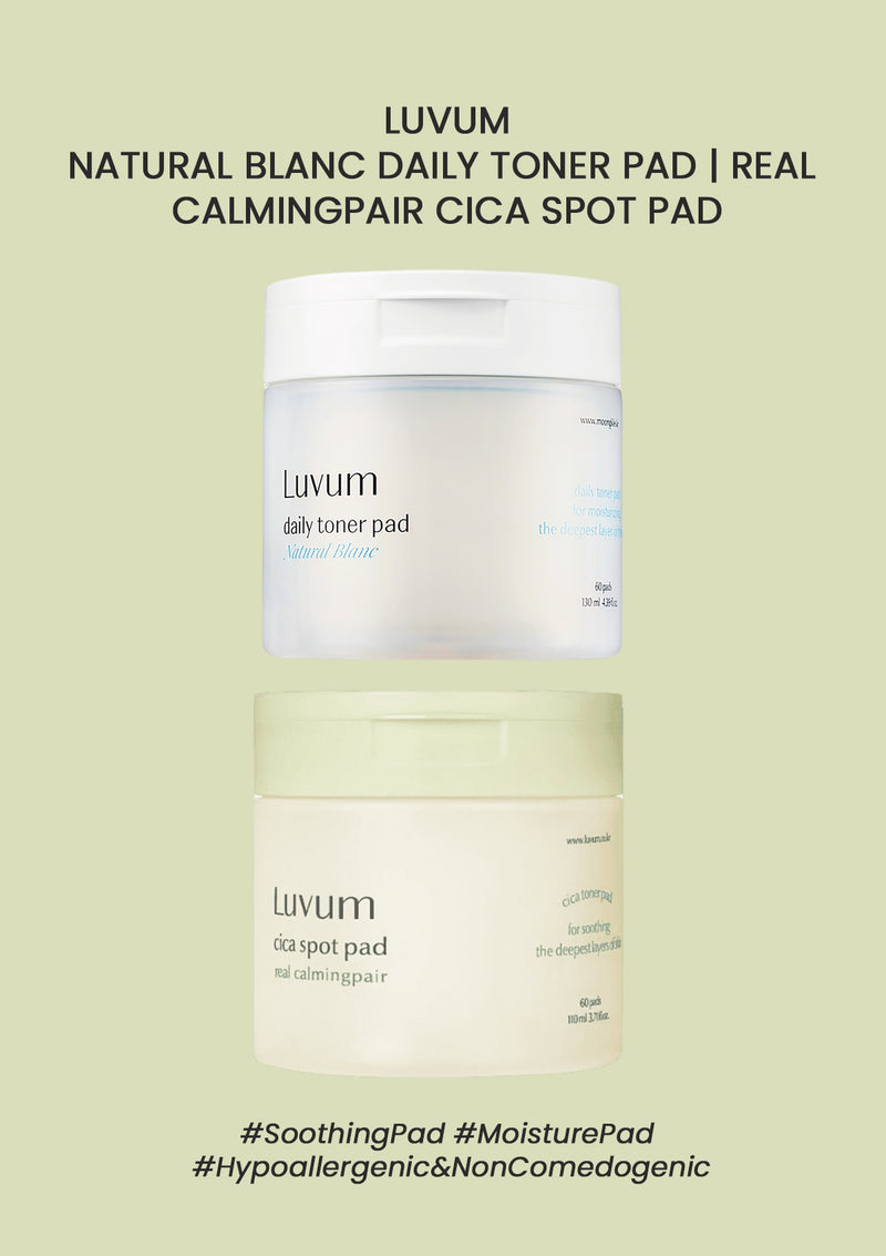 [LUVUM] Real Calmingpair Cica Spot Pad | Natural Blanc Daily Toner Pad