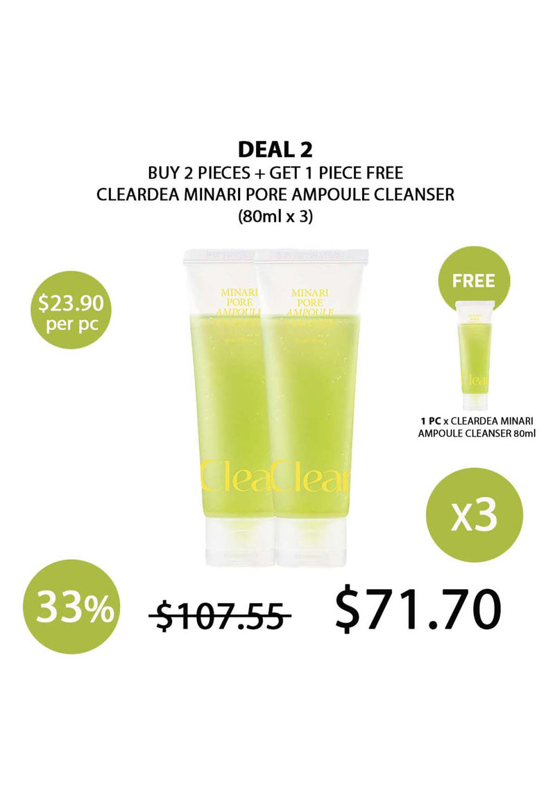 [CLEARDEA] Minari Pore Ampoule Cleanser 80ml
