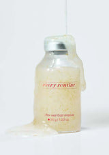 Skincare ampoule bottle labeled 'every routine' on a white background