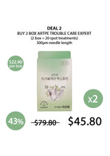 Advertisement for Artpe Trouble Care Expert product with pricing and discount information on a white background.