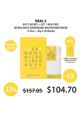 [BE'BALANCE] Idebenone Microfiber Mask (1 Box = 30g x 10 Masks)