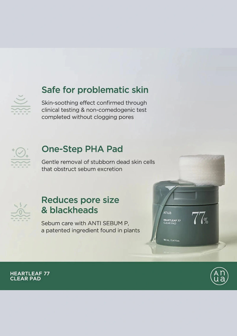 An advertisement for a skincare product with text about its benefits on a light gray background.