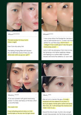 Collage of product reviews with user comments on a white background