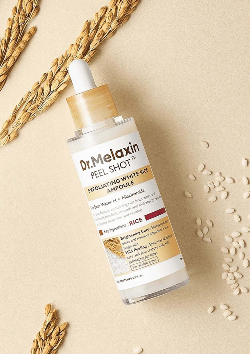 [DR. MELAXIN] Peel Shot Exfoliant White Rice Ampoule 80ml
