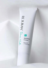 Rejuvenating skincare product with text about skin health and a damaged skin barrier.