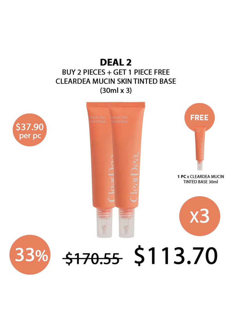 [CLEARDEA] Mucin Skin Tinted Base 30ml