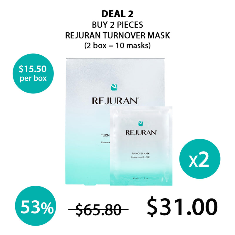 [REJURAN] Turnover Mask (1 Box = 40ml x 5Masks)