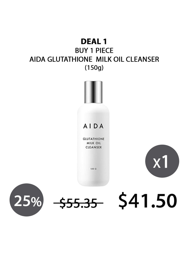 [AIDA] Glutathione Milk Oil Cleanser 150g