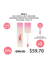 Viva Korea lip tint products with promotional text on a white background
