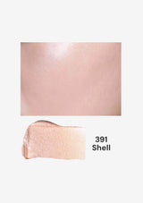 Nude-colored makeup swatch labeled '391 Shell' on a white background