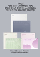 [LUVUM] Pore Reset Mud Mask | Real CalmingPair Cica Gel Mask | Slow Aging Phyto Collagen Gel Mask