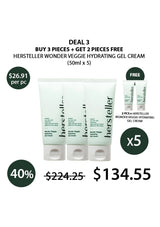 Hersteller Wonder Veggie Hydrating Gel Cream with promotional offer on a white background