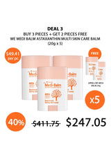 Promotional offer for Medi-Balm skin care balm with pricing and quantity details.