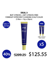 [FORBEAUT] Hyper Deep Cleansing Scalp Scaler (1 Box = 15g x 4pcs)