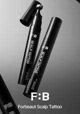 F:B Scalp Tattoo products on a gray background