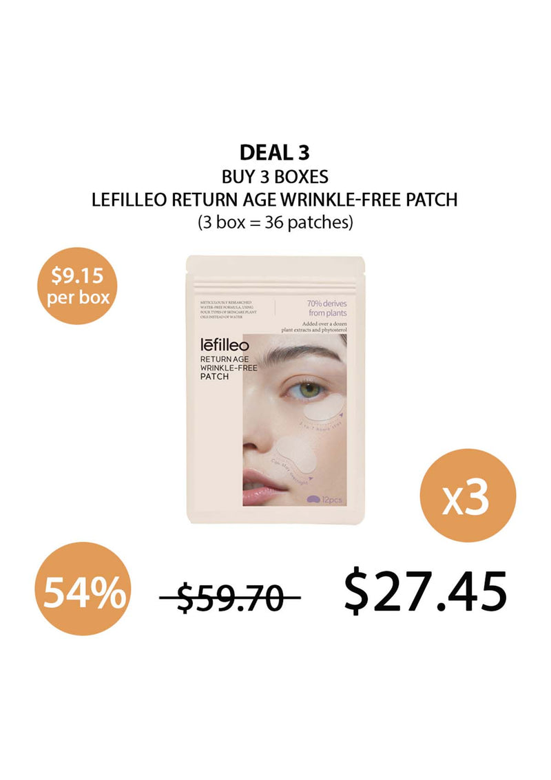 [LEFILLEO] Return Age Wrinkle-Free Patch (1 Box = 12 Patches)