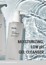 Rovectin Gentle Cleansing Gel with water droplets in the background