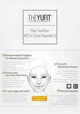 Advertisement for The YuFit 4D V Care Season 2 with a diagram of a face and text details.