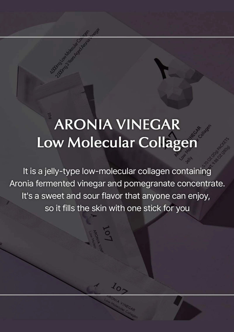 Aronia vinegar product packaging with text on a dark background