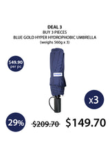 [BLUE GOLD] Hyper Hydrophobic Umbrella