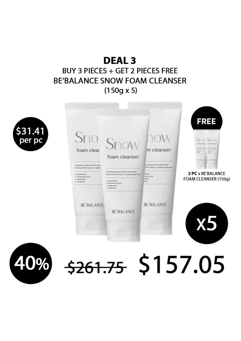 [BE'BALANCE] Snow Foam Cleanser 150g