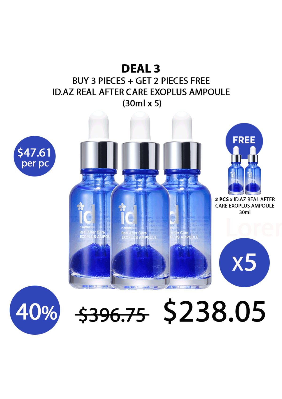 ID.AZ Real After Care Exoplus Ampoule – Repair & Recovery Support 