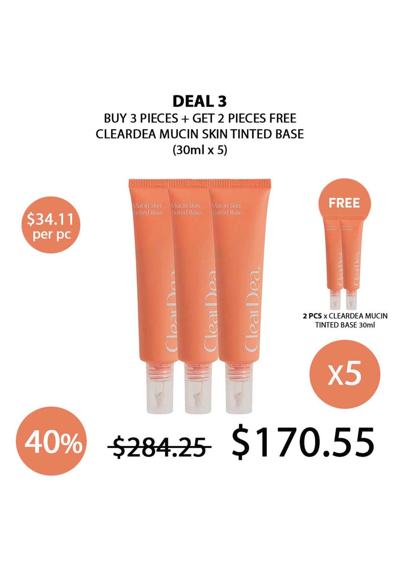 [CLEARDEA] Mucin Skin Tinted Base 30ml