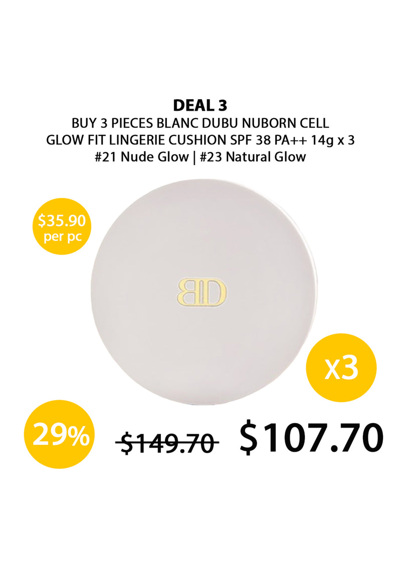 [BLANC DUBU] Nuborn Cell Glow Fit Lingerie Cushion SPF 38 PA++ 14g