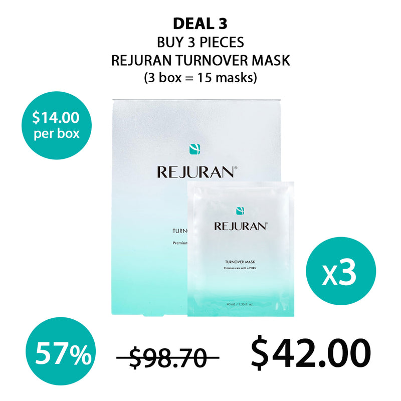 [REJURAN] Turnover Mask (1 Box = 40ml x 5Masks)