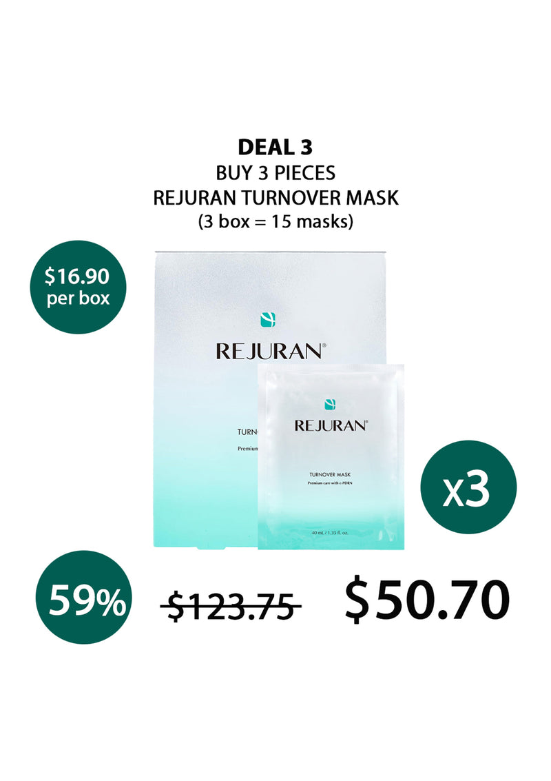 [REJURAN] Turnover Mask (1 Box = 40ml x 5Masks)