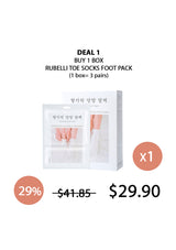 [RUBELLI] Toe Socks Foot Pack (1 Box = 3 Pairs)