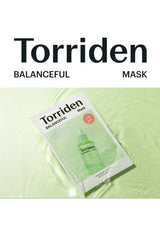 Torriden Balanceful Mask packaging on a light green background