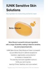 IUNIK Sensitive Skin Solutions with Beta-Glucan on a light background