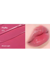 Lipstick shade 'Fluffy 572' with a close-up of lips wearing the color on a white background.
