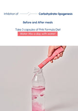 pink formula diet water mix dietary supplement