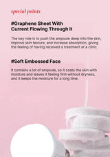 Product packaging with text on a pink background