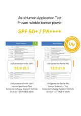 Advertisement for YUJA C Sun Serum with lemons and green leaves on a white background