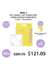 YTNING Refresh Y-Zone Patch packaging with promotional text on a white background