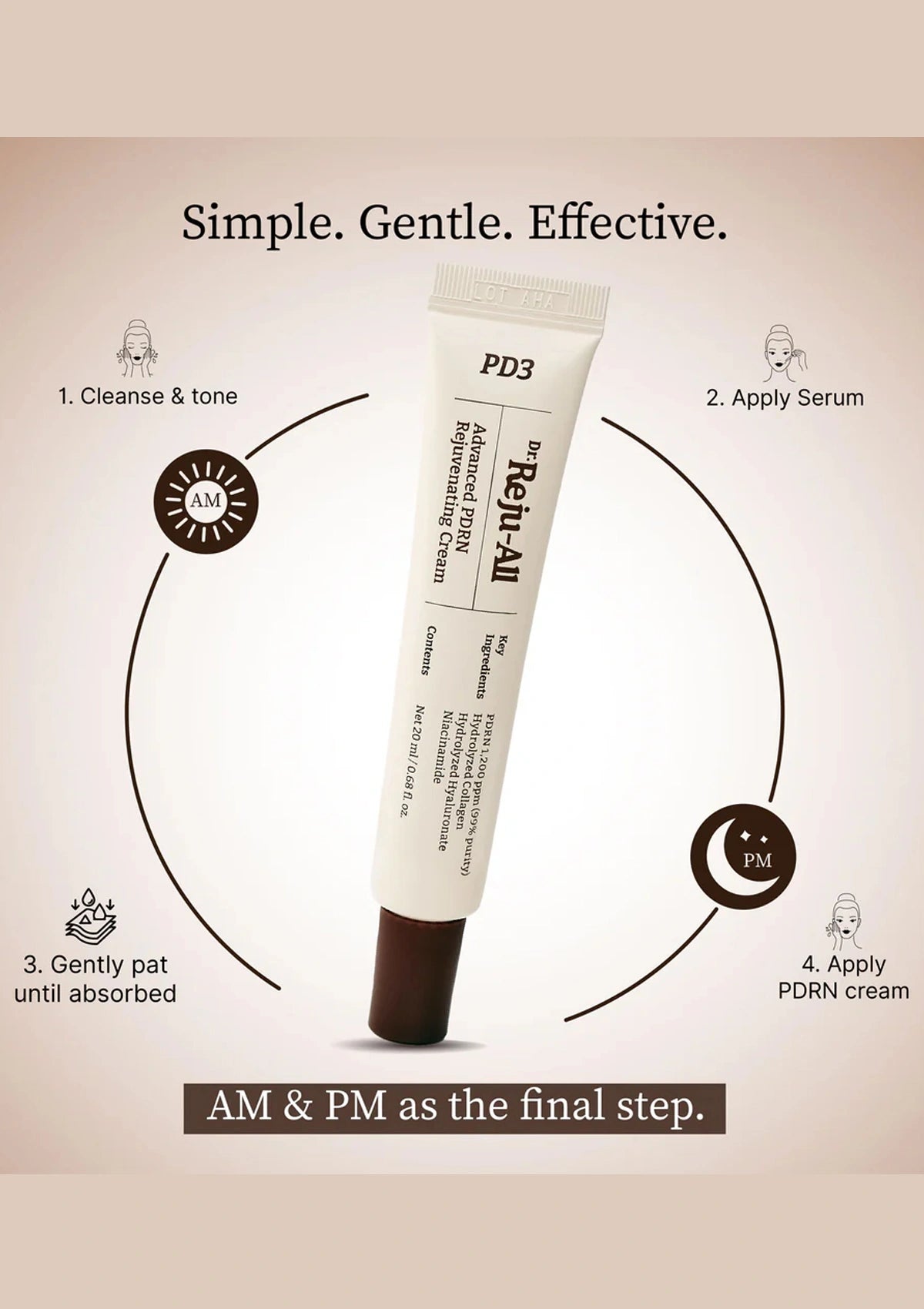 DR. REJUALL Advanced PDRN Rejuvenating Cream 20ml | Korean PDRN